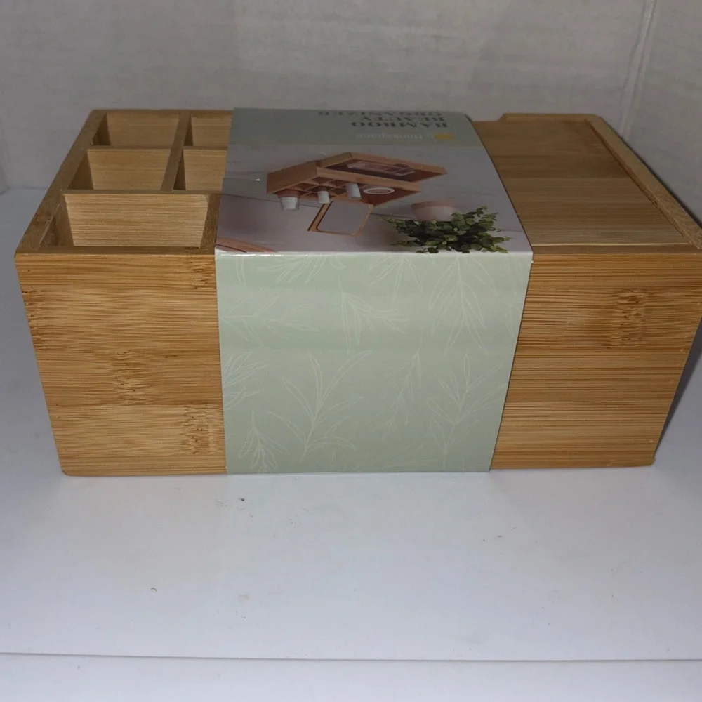 New with tags Thinkspace Beauty bamboo beauty organizer
